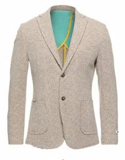 Berna Men's Single Breasted Blazer In Beige In Neutral