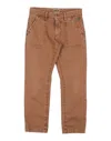 Berna Toddler Boy Pants Camel Size 6 Organic Cotton, Recycled Polyester In Beige