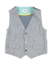 Berna Toddler Boy Tailored Vest Midnight Blue Size 6 Linen, Cotton, Polyester In Blue
