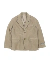 Berna Toddler Girl Blazer Khaki Size 6 Cotton, Elastane In Beige