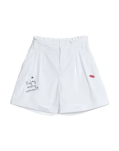 Berna Babies'  Toddler Girl Shorts & Bermuda Shorts White Size 4 Cotton, Elastane