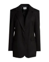 Berna Woman Blazer Black Size 10 Polyester, Viscose, Elastane In Multi