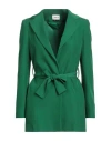 Berna Woman Blazer Emerald Green Size 2 Polyester, Elastane In Green