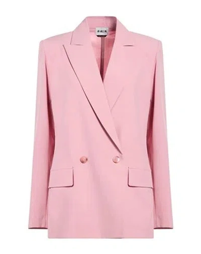 Berna Woman Blazer Pink Size 6 Polyester, Elastane