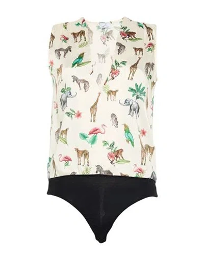 Berna Woman Bodysuit Ivory Size S Polyester In White