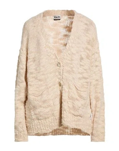 Berna Woman Cardigan Beige Size M Wool, Acrylic