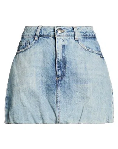 Berna Woman Denim Skirt Blue Size 10 Cotton