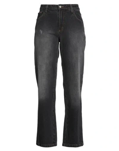 Berna Woman Jeans Black Size 8 Cotton