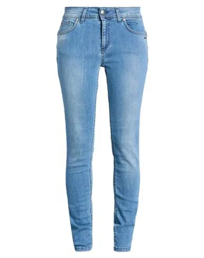 Berna Woman Jeans Blue Size 4 Cotton, Elastane