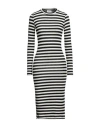 Berna Woman Midi Dress Ivory Size M Polyester, Viscose, Elastane In White
