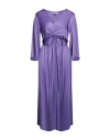 Berna Woman Midi Dress Purple Size L Viscose In Purple