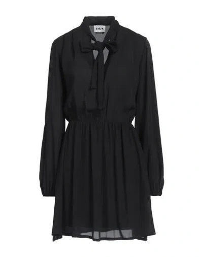 Berna Woman Mini Dress Black Size M Polyester