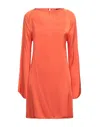 Berna Short Dresses In Orange