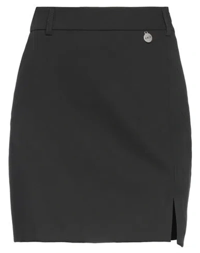 Berna Woman Mini Skirt Black Size 2 Polyester, Rayon, Elastane