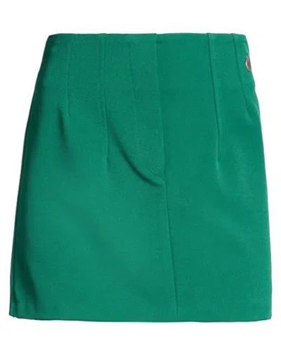 Berna Woman Mini Skirt Green Size Xs Polyester, Elastane