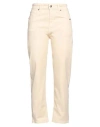 Berna Woman Pants Beige Size 28 Cotton, Elastane