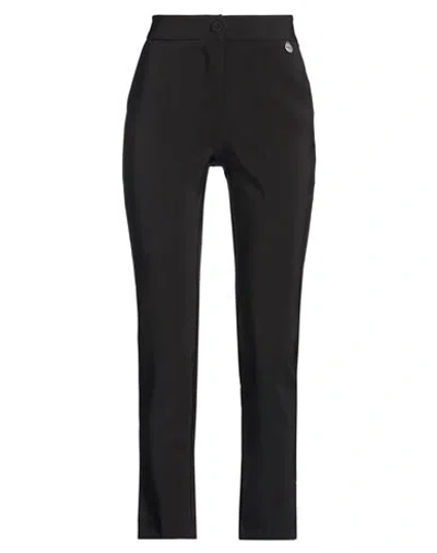 Berna Woman Pants Black Size 2 Polyester, Elastane