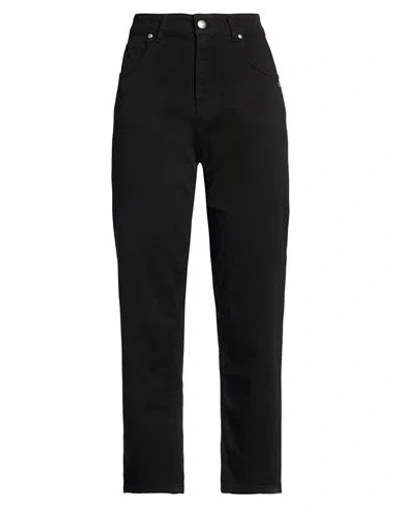 Berna Woman Pants Black Size 4 Cotton, Elastane