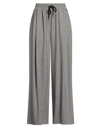 Berna Woman Pants Black Size 6 Polyester, Viscose, Elastane In Gray