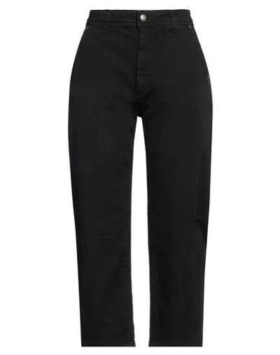 Berna Woman Pants Black Size 8 Cotton, Elastane