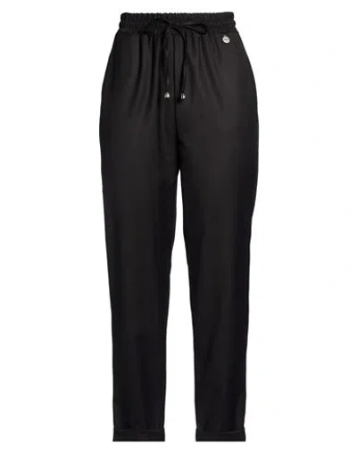 Berna Woman Pants Black Size L Polyester, Viscose, Elastane