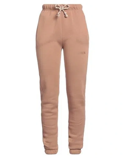 Berna Woman Pants Camel Size Xs Cotton, Polyester In Beige