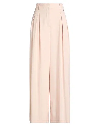 Berna Woman Pants Light Pink Size 8 Polyester, Viscose, Elastane, Cotton, Acetate