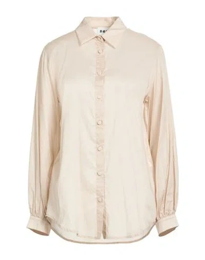 Berna Woman Shirt Beige Size M Tencel, Cotton In Neutral