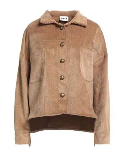 Berna Woman Shirt Camel Size M Polyester, Polyamide, Elastane In Sand