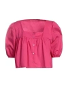 Berna Woman Shirt Fuchsia Size Onesize Cotton, Polyamide, Elastane In Pink