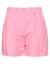 Berna Woman Shorts & Bermuda Shorts Pink Size 10 Viscose, Linen In Pink