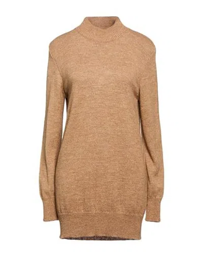 Berna Woman Sweater Camel Size S Acrylic, Polyamide, Wool, Viscose In Nude