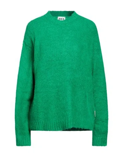 Berna Woman Sweater Green Size L Wool, Viscose, Acrylic, Polyamide