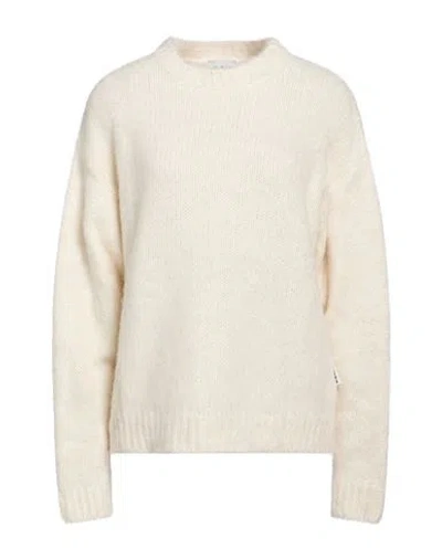 Berna Woman Sweater Off White Size L Wool, Viscose, Acrylic, Polyamide