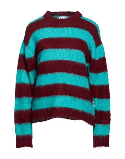 Berna Woman Sweater Turquoise Size M Wool, Viscose, Acrylic, Polyamide In Multi