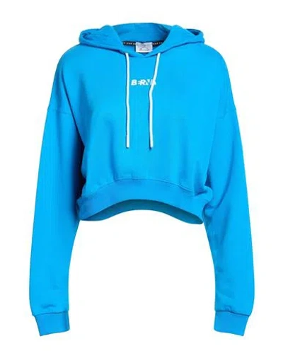 Berna Woman Sweatshirt Azure Size S Cotton In Blue