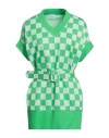 Berna Woman T-shirt Green Size M Polyester, Viscose, Elastane In Green