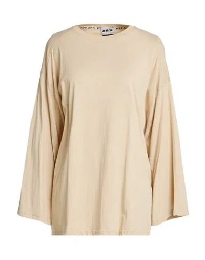 Berna Woman T-shirt Beige Size Onesize Cotton In Neutral