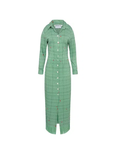 Bernadette Baby Gingham-print Shirt Dress In Multi