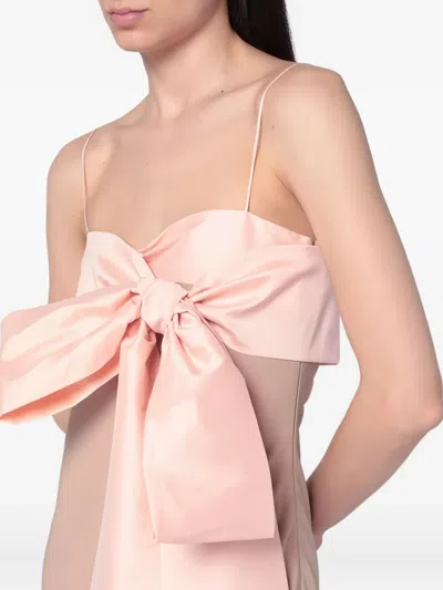 BERNADETTE BART BOW-DETAIL MAXI DRESS