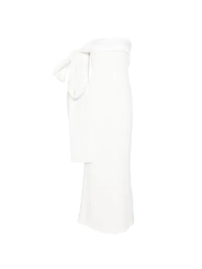 Bernadette Bart Bow-detail Dress In White