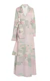 Bernadette Beatrice Floral Cotton Wrap Dress In Multi