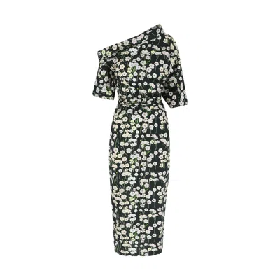 Bernadette Bowery Dress In Black,buttercups