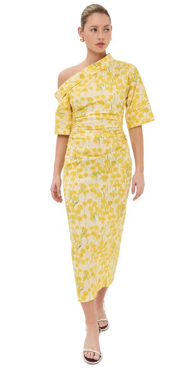 Bernadette Bowery Dress Buttercups/soft Yellow
