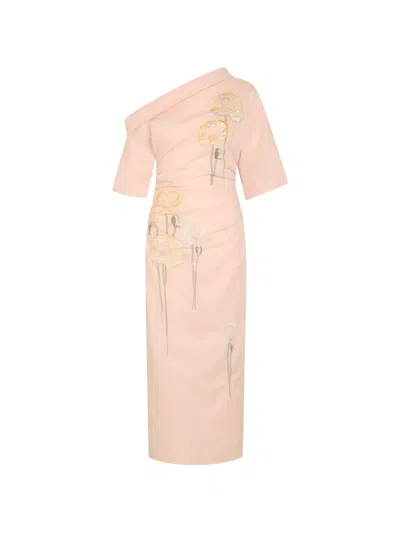 Bernadette Bowery Midi Dress In Pink