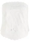Bernadette Bustier Petit Beurre Embroidered Cotton Top In Ivory