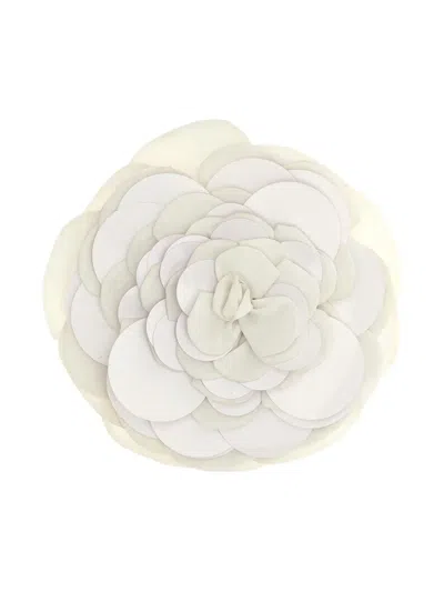 Bernadette Camellia Brooch In Neutral