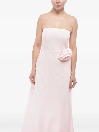 Bernadette Caswel Strapless Maxi Dress In Pink