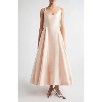 Bernadette Charles Scoop-neck Panelled Midi Dress In Pink