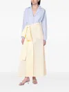 Bernadette Clarence Bow-detail Maxi Dress In Yellow